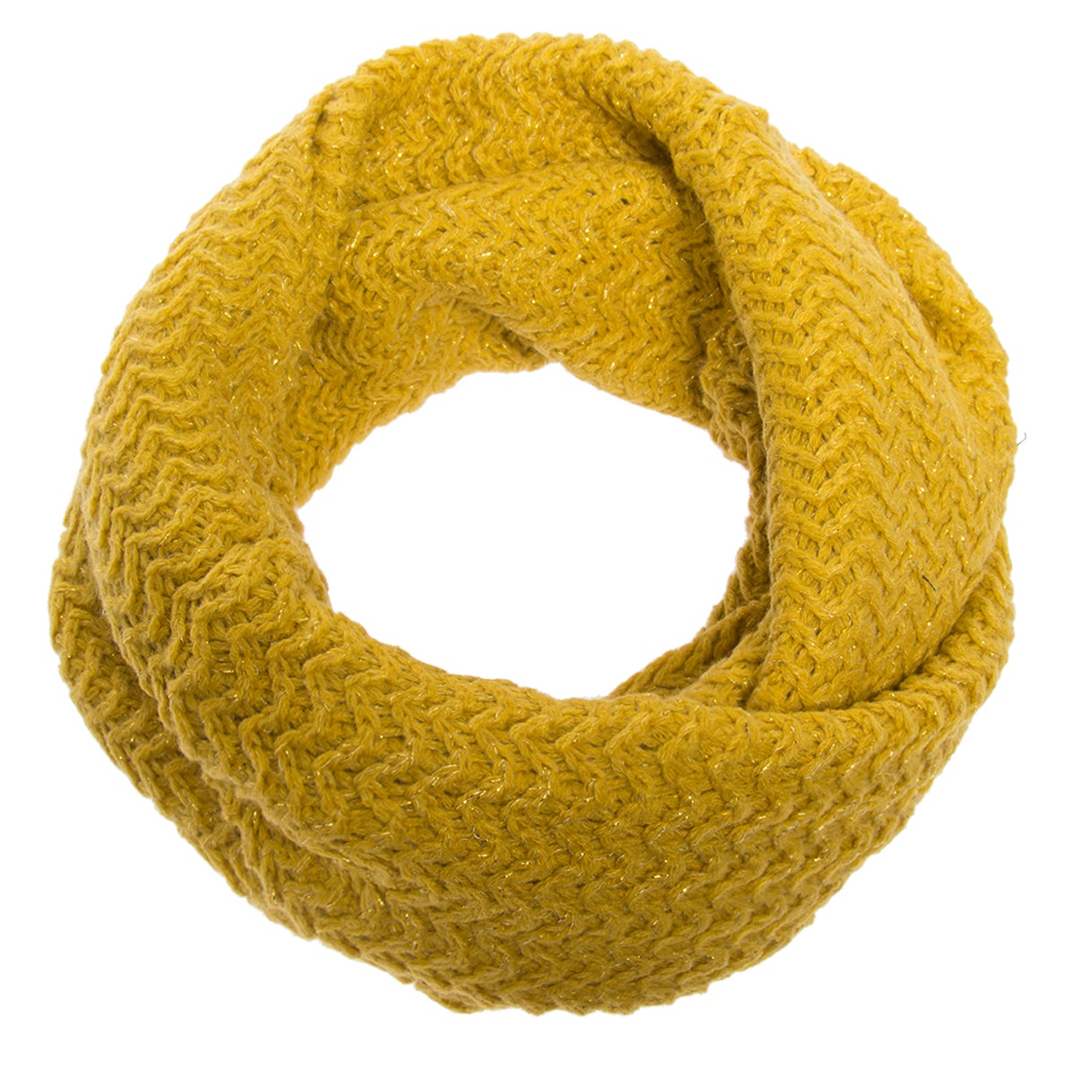 Knit Infinity by Scarf Loop The Standard With Metallic Royal