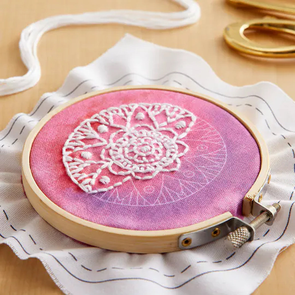 Tambour Embroidery Kit 5 for Beginner Mandala Set for Tambour