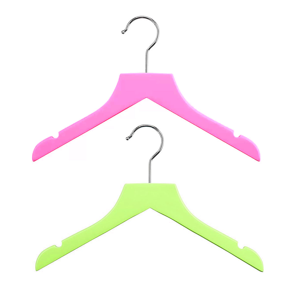 Children's Non-Slip Hangers 8pk - Yellow & Grey