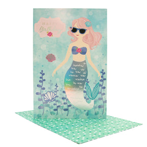 PaperCraft 8 x 12 Extra Large Celebration Card – Mermaid